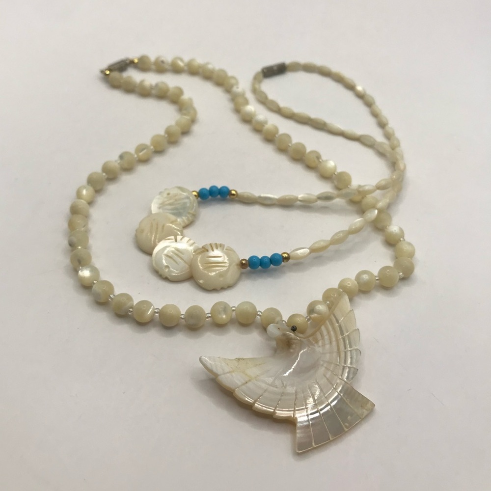 2 Carved MOP Necklaces - Picture 10 of 10